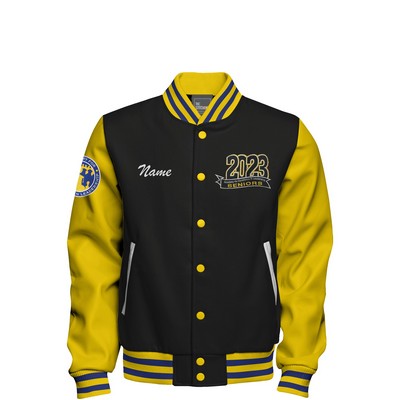 Build Your Own Faux Leather & Wool Letterman Jacket