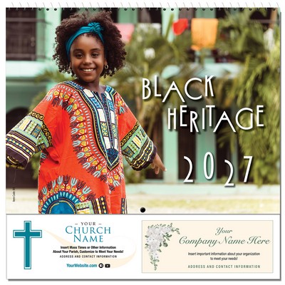 Black Heritage 2027 Christian Wall Calendar - Spiral Bound (English)