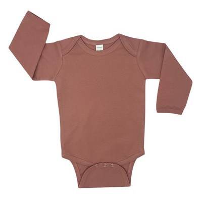 MONAG Premium Organic Cotton Infant Interlock Long Sleeve Bodysuit