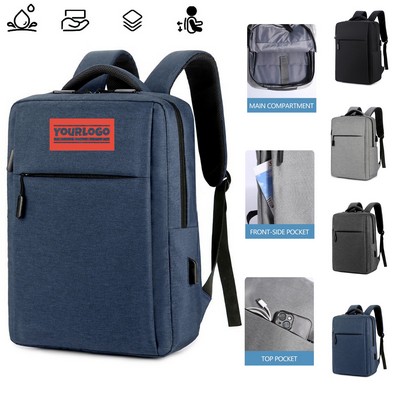 Casual Laptop Backpack(15.6'' Padded Laptop/Tablet Compartment)