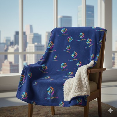 30" x 40" Sublimated Sherpa Blanket