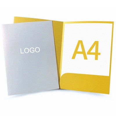 Paper Presentation Folders with Two Pockets and Business Card Holder