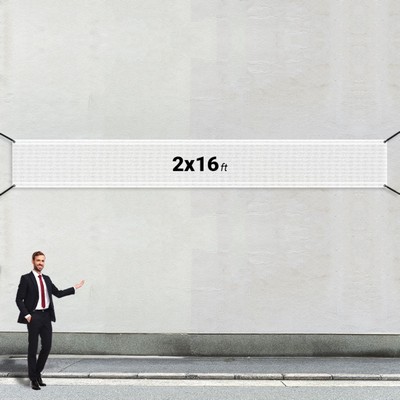 Custom 2' X 16' Mesh Banners