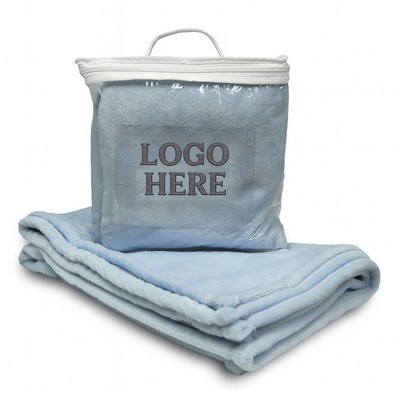 Embroided Luxury Baby Blanket Mink Touch