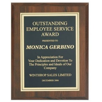 Cherry Finished Plaque w/Laser Engraving (7"x9")