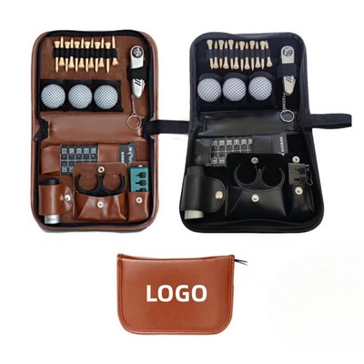 Golf Kit with Leather Case Bag