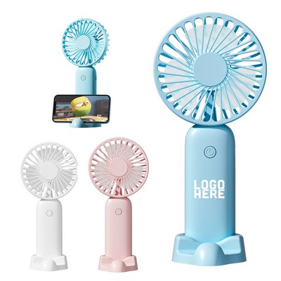 Handheld Portable Fan with Phone Stand
