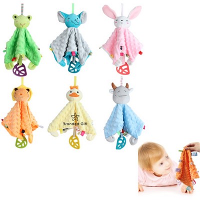 Soft Plush Animal Face Security Blankets