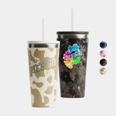 Spring Flavored 20 Oz RTIC® Tumbler with Ceramic lining and Straw