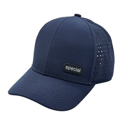 Laser Perforated Performance Snapback Hat - Breathable Sport Cap