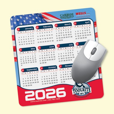 Vynex® Heavy Duty 7.5"x8"x1/8" Calendar Mouse Pad
