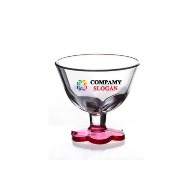 8oz Plastic Footed Ice Cream Bowl
