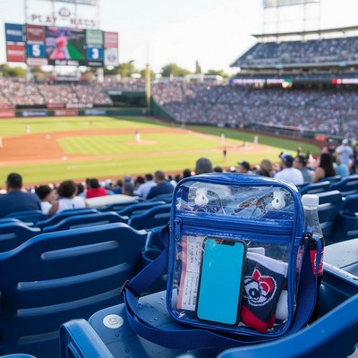 Clear PVC Crossbody Shoulder Bag