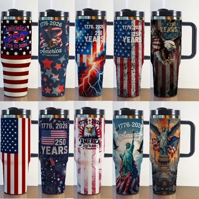 Independence Day 40 oz Stainless Steel Tumbler