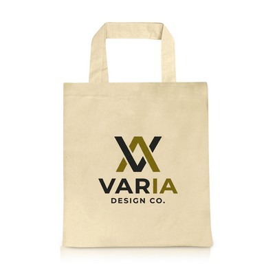 Natural Short Handle Cotton Convention Tote