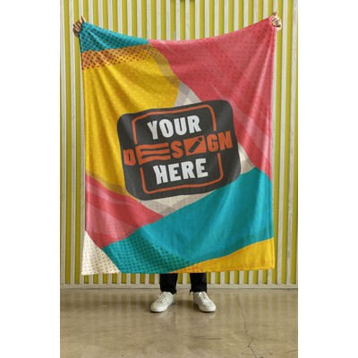 50" x 60" Sublimated Plush Minky Blanket