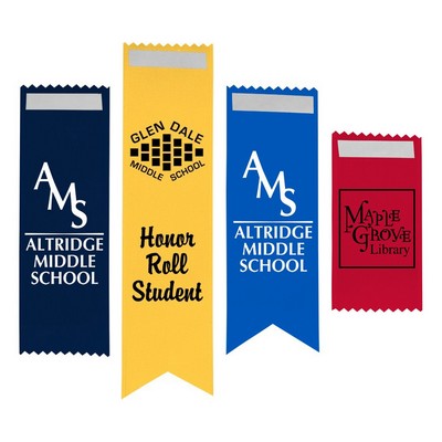 Satin Ribbon Badge (1-5/8"x6")