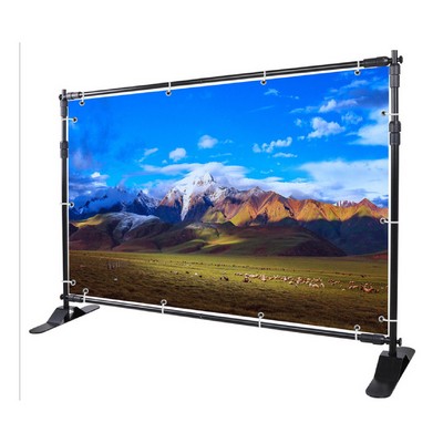 Adjustable Frame Banner 10 x 8' Backdrop Wall Kit Backwall Adjustable Banner Stand Fabric Banner