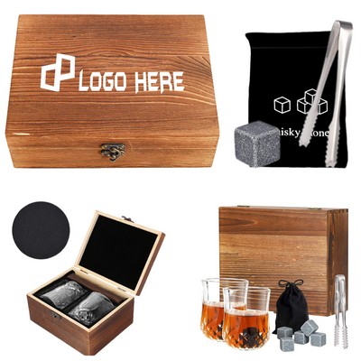 Whiskey Glasses And Ice Cube Set