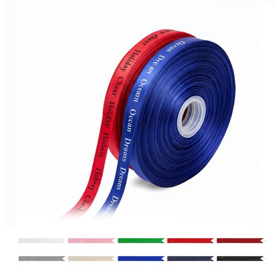 Custom 5/8'' Satin Gift Ribbon