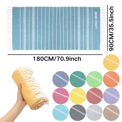 35 1/2" X 71" Oversized Turkish Beach Towel