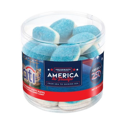 America 250- Round Acetate-Blue Raspberry Puffs