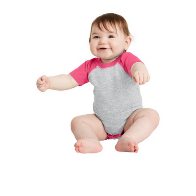 DISCONTINUED Rabbit Skins™ Infant Baseball Fine Jersey Bodysuit.