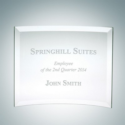 Jade Glass-Beveled Bent Glass 5" x 7"