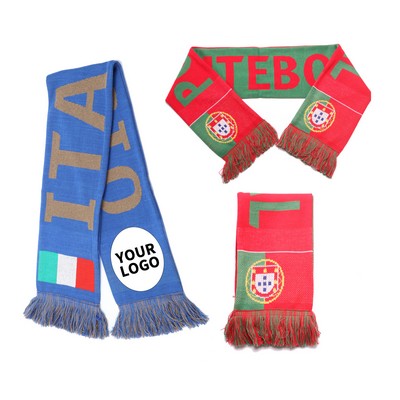 Acrylic Fringed Winter Scarf