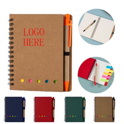 Spiral-bound Sketchbook with Pen