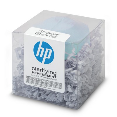 Premium Shower Steamer in Clear Box - Clarifying Peppermint