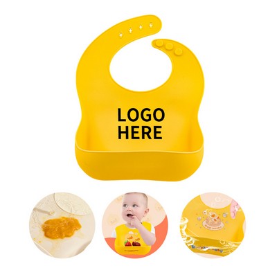 Silicone Baby Bibs with Pocket