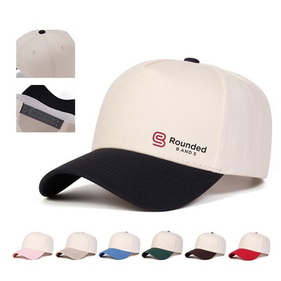 Two-Tone Cotton Baseball Cap