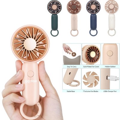 Mini Portable Fan with Carabine for Outdoor Travelling