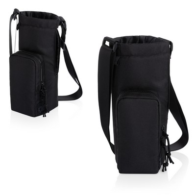 Eclipse- 40 oz Tumbler Tote - Jet Black with Black 40oz Stainless Travel Mug