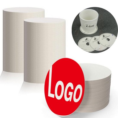 Round Absorbent Paper Coasters