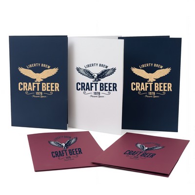 Linen Paper Presentation Folder