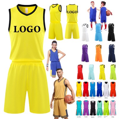 Custom Reversible Basketball Jersey Set