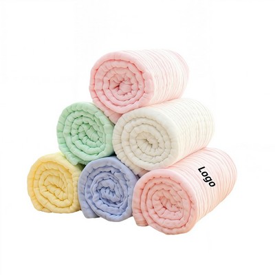 Premium 6-Layer Cotton Muslin Baby Blanket 110x110 cm
