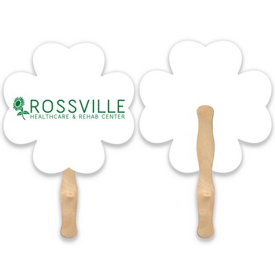 Clover Shape Single Hand Fan