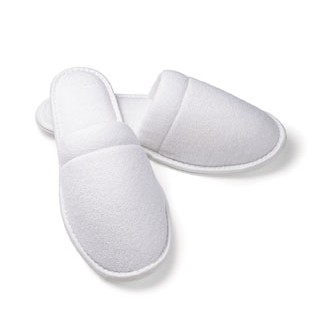 OSFA Unisex Closed Toe Terry Slipper w/EVA Sole