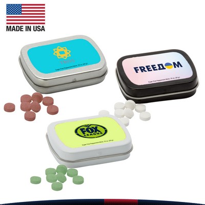 Leanid Small Rectangular Hinged Tin Sugar Free Mints