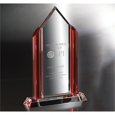 Fashion District Optic Crystal Award (9" x 6 1/4")