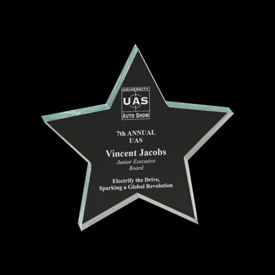 Jade Star Acrylic Paperweight (5"x5")