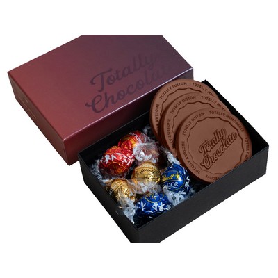 Lindt Moments: Lindor Truffle & Cookie Gift Set with Luxury Custom Packaging