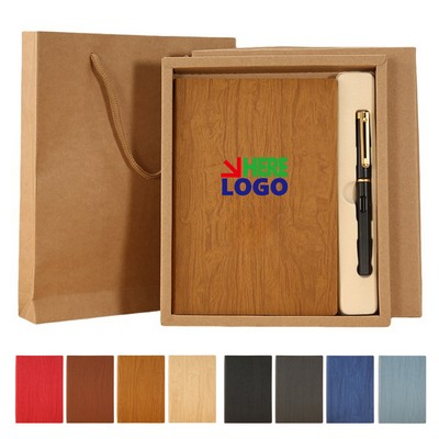A5 Size Hardcover Notebook Set With Pen