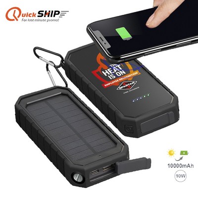 Aten IPX5 Wireless Solar Power Bank 10000
