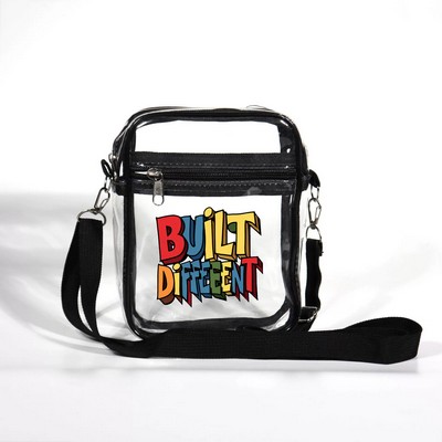 Clear PVC Crossbody Bag w/ Removable Strap