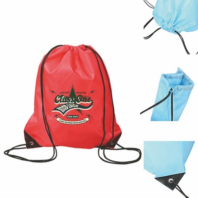 Drawstring Sports Backpack with Reinforced Corners