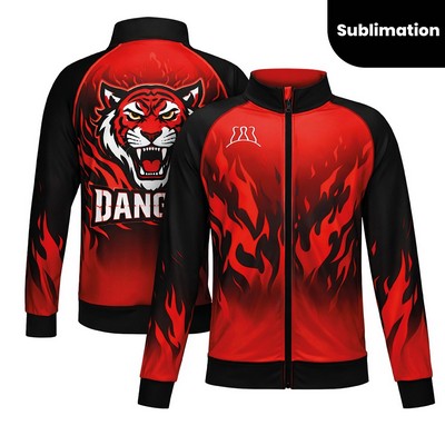 Dye Sublimation Full Zipper Athletic Jacket